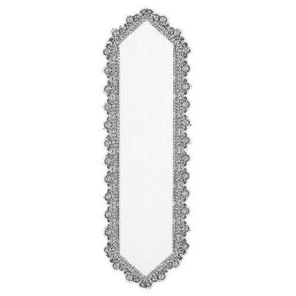 Heritage Lace Prelude 14 x 44 in. Runner, White PR-1444W